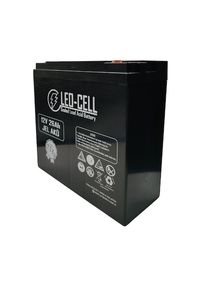 Leo-cell 12V 26Ah Japon Teknolojisi 7 Kg Elektrikli Motorsiklet Aküsü