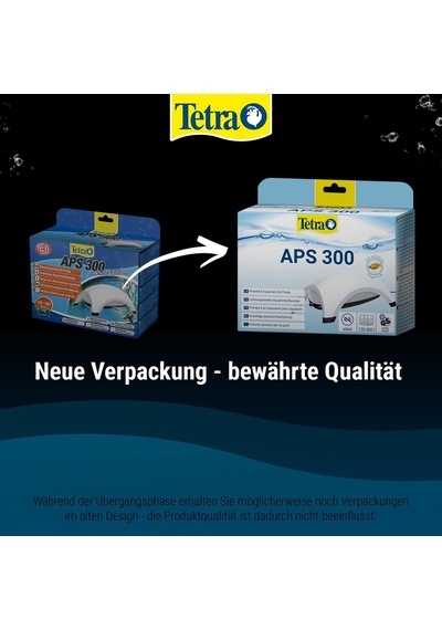 Aps Aquarium Luftpumpe - Leise Membranpumpe, Versch. Größen Für Aquarien Von 10-600 L, Schwarz/