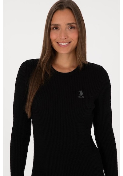 U.s Polo Assn U.s. Polo Assn. G082sz0tk-2226393 Slim Kadın Triko Kazak Siyah