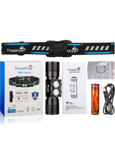 Trustfire H5r Kafa Led El Feneri 600 Lümen 100-200 m N11.170
