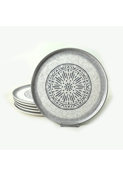 Stone Nordic Servis Tabağı 28 Cm 6 Adet 21427 Çok Renkli