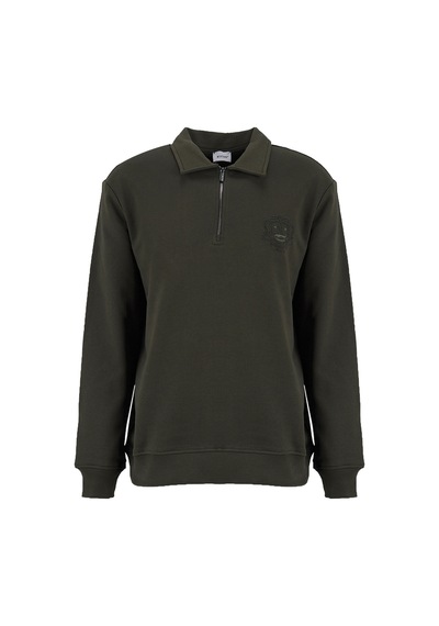 Mustang Haki Erkek Sweatshirt M6wm-swt1025