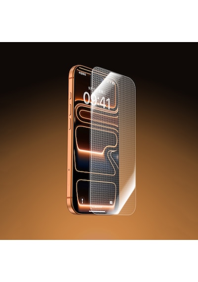 Apple Uyumlu   iPhone 16 Pro Benks Glass Warrior 2.0 Ezfita Safir Cam Ekran Koruyucu Uygulama Aparatı Şeffaf