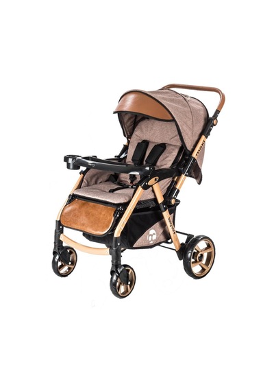 Baby Care 55 Maxi Pro Çift Yönlü Bebek Arabası Gold Kahve