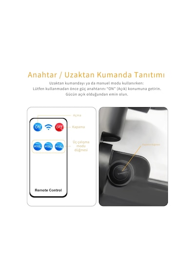 Etashop 228 Led Güneş Enerjili Sensörlü Dış Mekan Lamba Uzaktan Kumandalı Ip65 Projektör Bahçem Gara Çok Renkli