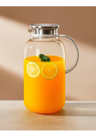Leylart 2.5 Litre Borosilikat Cam Sürahi