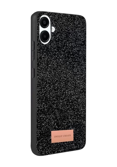 Onegif Samsung Galaxy A07 4g Bright Simli Kapak - Siyah