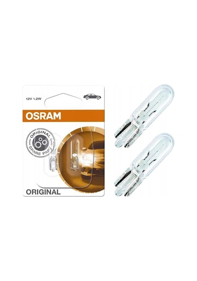 Mini Dipsiz Gösterge Ampul 12v 1.2w T5 2721-02b 2 Adet Standart