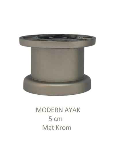 Modern, Düz Ayak 5 Cm Krom, Tv Ünitesi, Koltuk Altı , Dolap Ayağı, Vidaları Hediye Krom