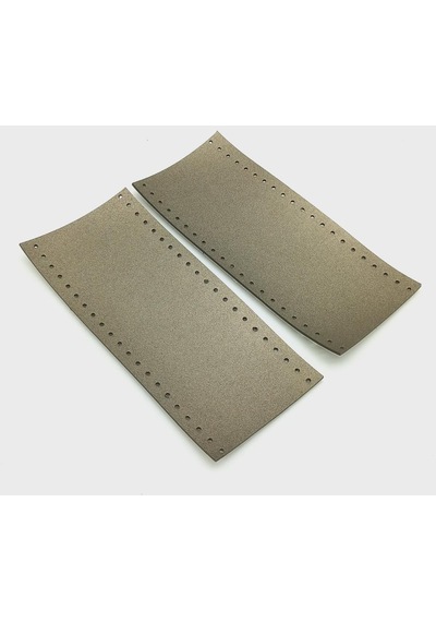 Angel Çanta Aksesuar Suni Deri Tutma Sapı Parlak Gri Simit Sap 17x7.5 Cm