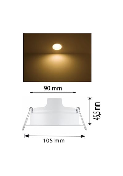 Philips Essential 5W Sıva Altı Gömme Led Spot Lamba Sarı 3000K(Ar(312062440)
