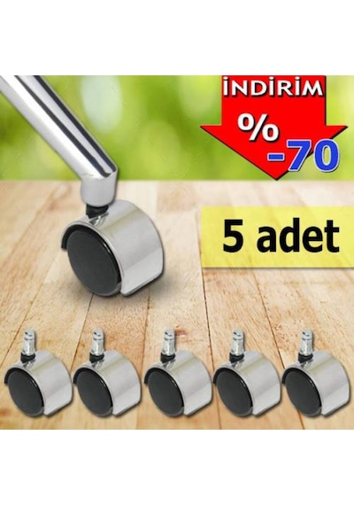 Depolife Büro Koltuk Yıldız Ayak Tekerleği Tekerlek Ofis