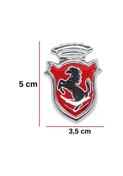 Ferrari Araç Direk Arması Kırmızı (2 Adet)