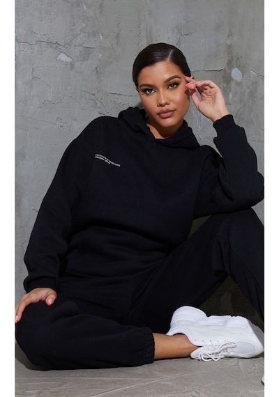 Established Eşofman Takımı Sweatshirt Jogger - Siyah Baskılı Oversize Şardonlu Kapüşonlu Lastik Paç Siyah Established Eşofman Takımı Sweatshirt Jogger - Siyah Baskılı Oversize Şardonlu Kapüşonlu Lastik Paç Siyah