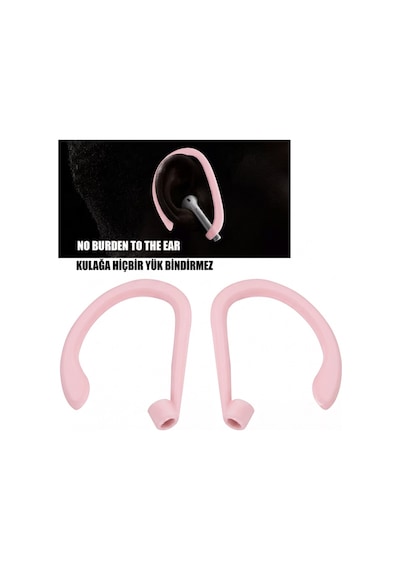 Silikon Kulaklık Kancası 2 Li Set Saplı Bluetooth Kulaklıklar İçin Düşme Önleyici Esnek Kulak Askısı, Spor Ve Günlük Kullanım Baby Pink Baby Pink Silikon Kulaklık Kancası 2 Li Set Saplı Bluetooth Kulaklıklar İçin Düşme Önleyici Esnek Kulak Askısı, Spor Ve Günlük Kullanım Baby Pink Baby Pink