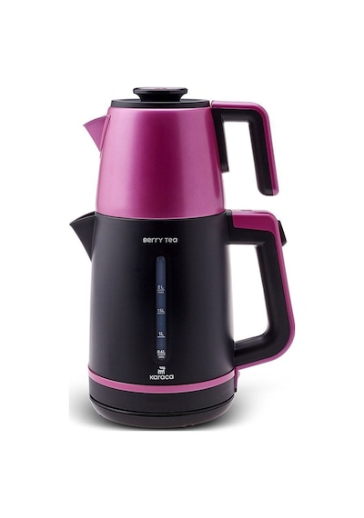 Karaca Berry Tea XL 2in1 Çelik Demlikli Çay Makinesi ve Kettle