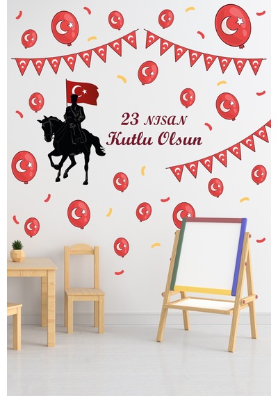 23 Nisan Temalı Çocuk Odası Sticker Seti