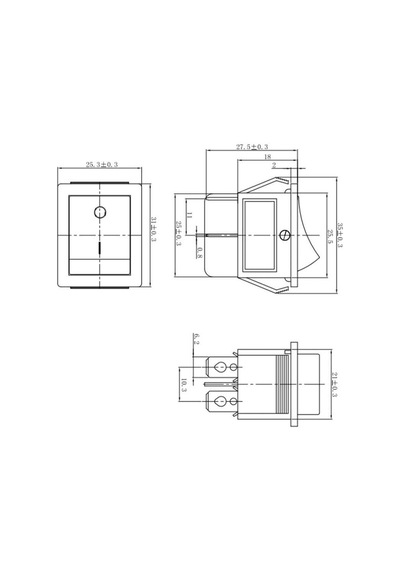 Sanec Ic-104 Geniş Işıklı Anahtar On-off 4p Diğer