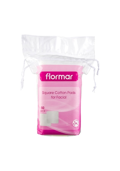 Flormar Makyaj Temizleyici Yüz Pedi - Square Cotton Pads For Facial 50 Adet 8690604175048