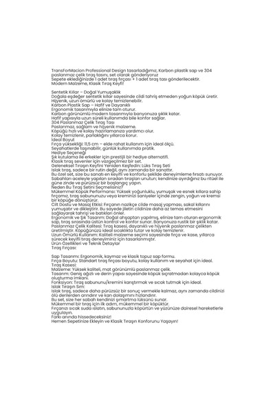 Tr Klasik Tıraş Seti Ahşap Fırça Çelik Tas, 7430000722292 1 - 2 Saat
