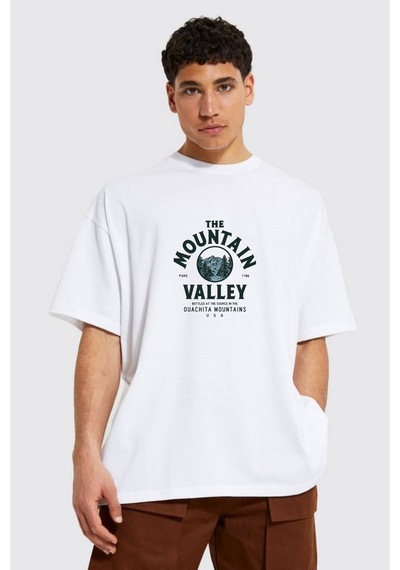 Prtnc Protonic Erkek Oversize Beyaz T-shirt Montain Baskılı %100 Pamuk Kalın Dokulu Çok Renkli Prtnc Protonic Erkek Oversize Beyaz T-shirt Montain Baskılı %100 Pamuk Kalın Dokulu Çok Renkli