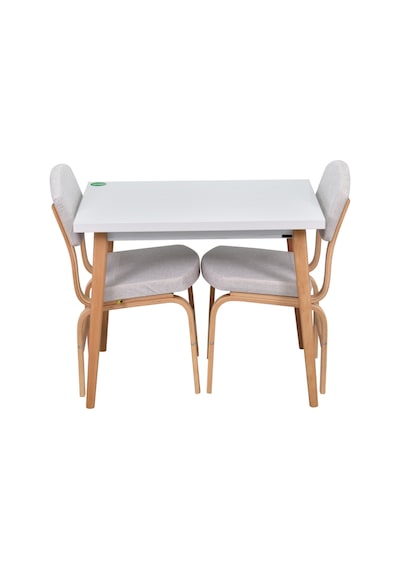 Vilinze Ege Sandalye Avanos Ahşap Mdf Mutfak Masası Takımı - 60x90 Cm Beyaz