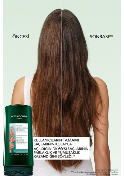 Yves Rocher Arındırıcı Saç Kremi - Yağlı Saçlar / Purete -vegan 200ml