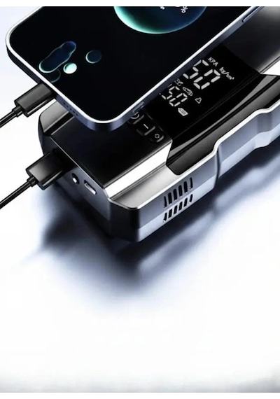 Şarjlı 10.000 Mah Akıllı Dijital Lastik Şişirme Pompası 150 Psı 12v Akü Şarj Takviyeli