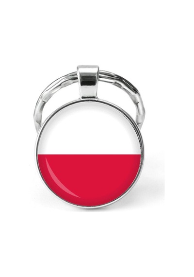 Tamgacrafts Polonya Poland Bayrağı Metal Anahtarlık Ülke Temalı Hediyelik Çok Renkli