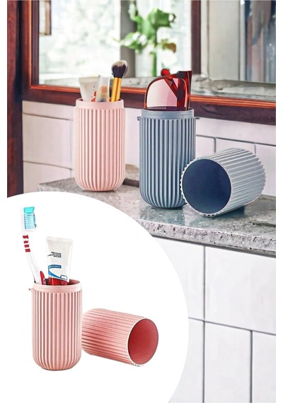 Seyahat Tipi Aksesuar Taşıma Kabı Gözlük Diş Macunu Saklama Kutusu 6.5x20 Cm Plastik 10 X 15 Bordo Diğer