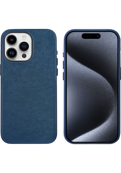 Apple Uyumlu iPhone 15 Pro Kılıf Zore Mikro Fiber Mimoza Kapak Siyah