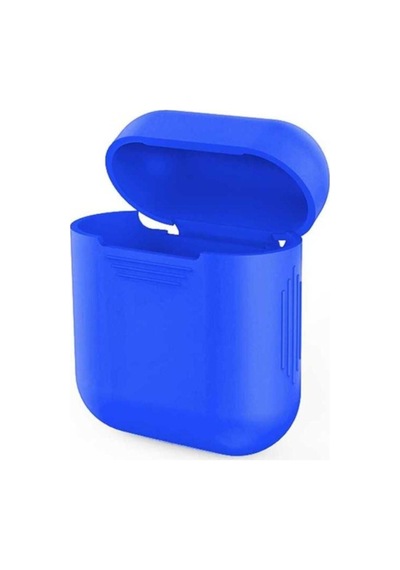 Apple AirPods Uyumlu Zore Standart Silikon Kılıf Mavi