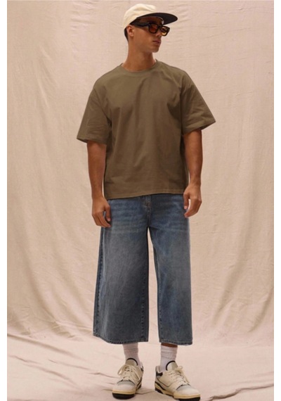 Cool Tarz Erkek %100 Organik Pamuklu Kalın Dokulu Comfort Fit Bisiklet Yakalı T-shirt Kahverengi Kahverengi Cool Tarz Erkek %100 Organik Pamuklu Kalın Dokulu Comfort Fit Bisiklet Yakalı T-shirt Kahverengi Kahverengi