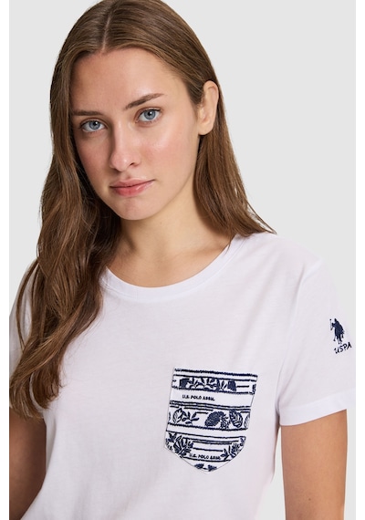 U.S. Polo Assn. U.s. Polo Assn. Kadın Beyaz Tişört 50323540-vr013