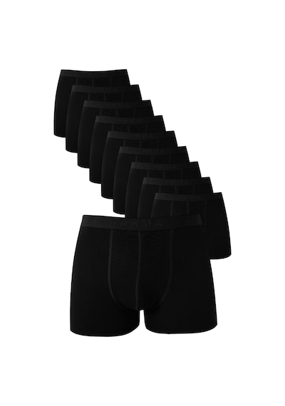 Arma Yıldız Erkek Siyah Boxer 10'lu Paket Pamuklu Likralı Yumuşak Ve Esnek Kumaş Siyah Arma Yıldız Erkek Siyah Boxer 10'lu Paket Pamuklu Likralı Yumuşak Ve Esnek Kumaş Siyah