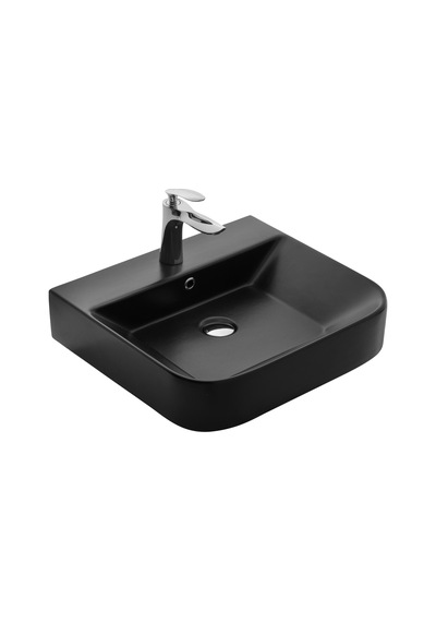 Paluci Mia Matt Black Çanak Lavabo Sırlı