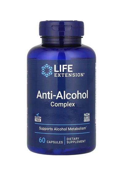 Life Extension Anti-alcohol Complex 60 Kapsül - Dmm00048