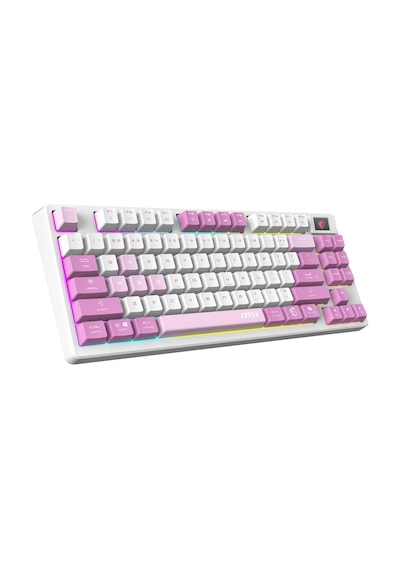 Msı Q Tr Gg Forge Gk600 Tkl Violet Switch Mekanik Beyaz/mor Oyuncu Klavyesi-219101