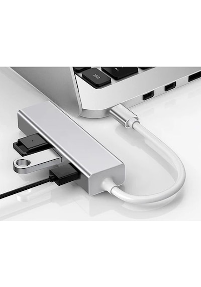 DAYTONA FC-05G USB Type-C => 1RJ45 (GIGABIT)+3*USB 3.0PORT ÇEVİRİCİ