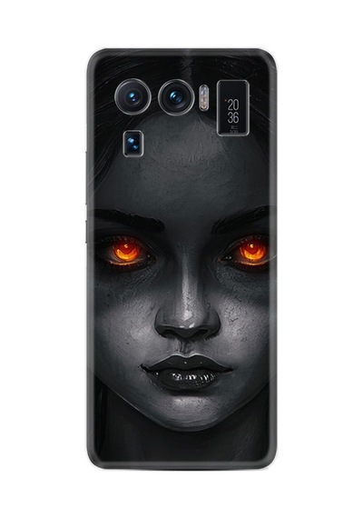Xiaomi Mi 11 Ultra Kılıf Resimli Desenli Silikon Platinium Series Dark Woman 1887