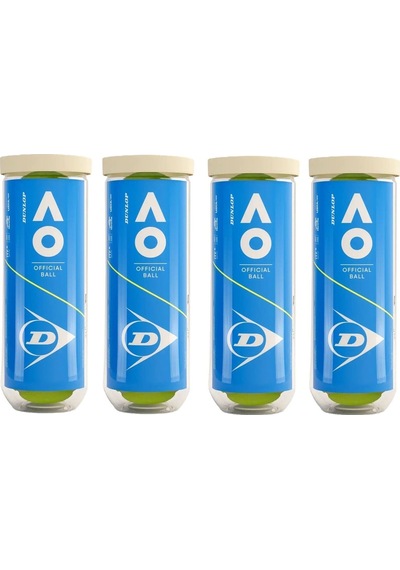 Dunlop Australian Open 3'lü 4 Kutu Tenis Topu