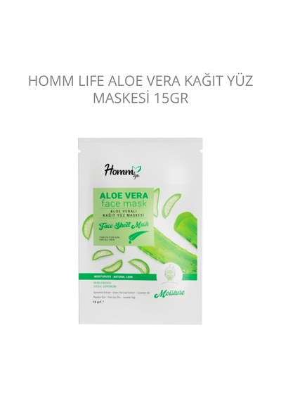 Aloe Vera Kağıt Yüz Maskesi
