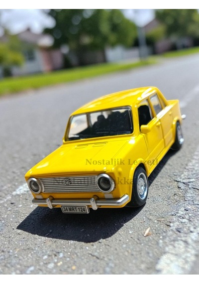 Metal Çek Bırak Murat 124 Araba Siyah Sesli Ve Işıklı 1/36 Ölçek Çok Renkli