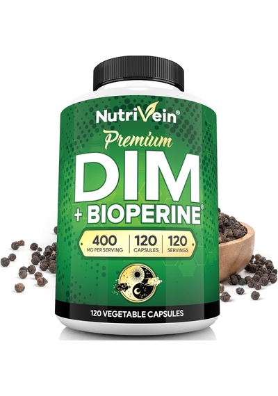 Nutrivein Dım 400 Mg Diindolylmethane Women Men Bioperine - Estrogen Menopause Middle Age Support