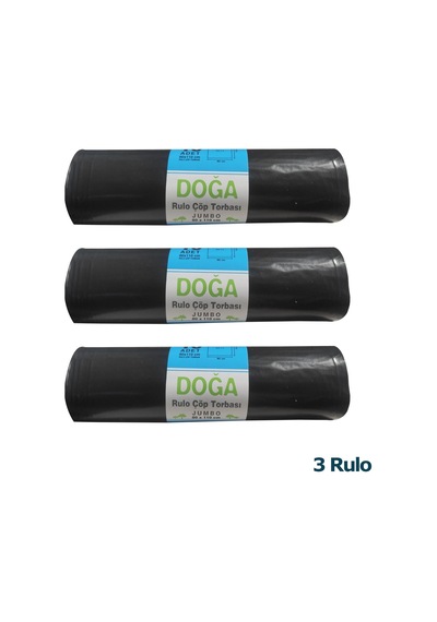 Ecoplast Battal Boy Çöp Torbası Poşeti - 400 G - 90 L - 80 x 110 Cm / 10 Adetlik 3 Rulo