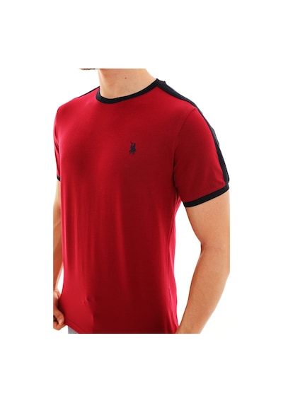 T8584 Dewberry Erkek T-shırt-bordo Bordo