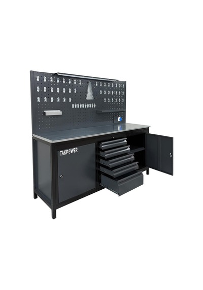 Takpower Ttr4411 2 Metre Takım Tezgahı 5 Çekmeceli 2 Dolaplı