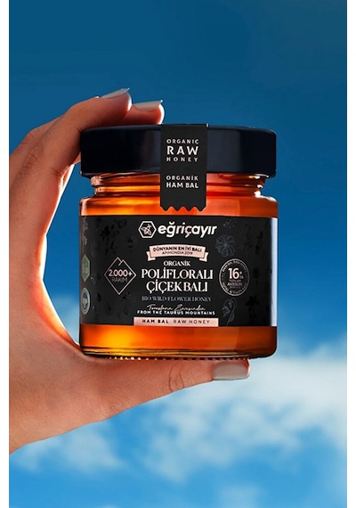 Eğriçayır Organik Polifloralı Çok Çiçekli Bal 2 x 300 G