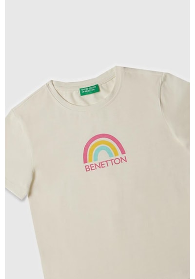 United Colors Of Benetton Kız Çocuk T Shirt Beyaz Bnt-g21814-1375 Beyaz
