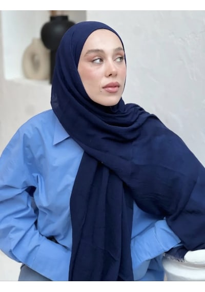 Modakaşmir Aminenesil Lacivert Bambu Şal